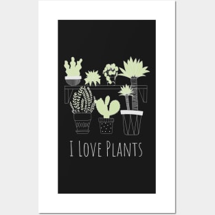 I Love Plants (light) Posters and Art